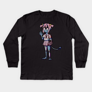 Taomi Demon School Girl Kids Long Sleeve T-Shirt